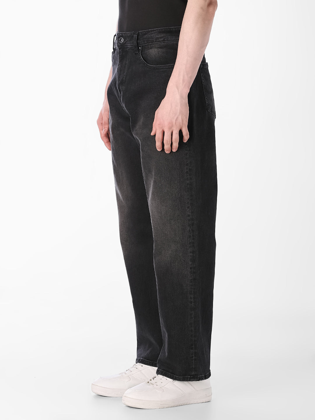 Black Wash Dario Loose Fit Jeans