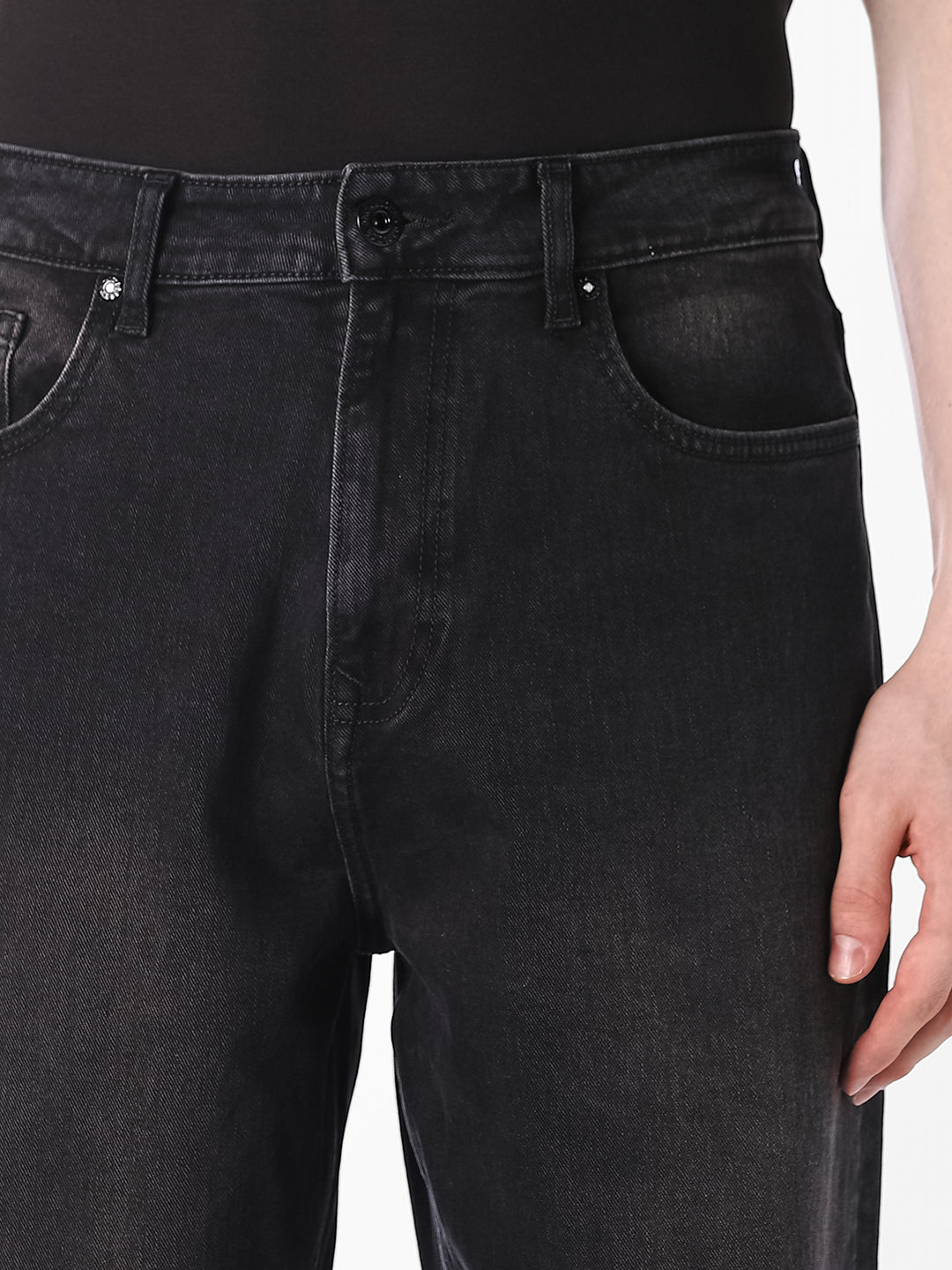 Black Wash Dario Loose Fit Jeans