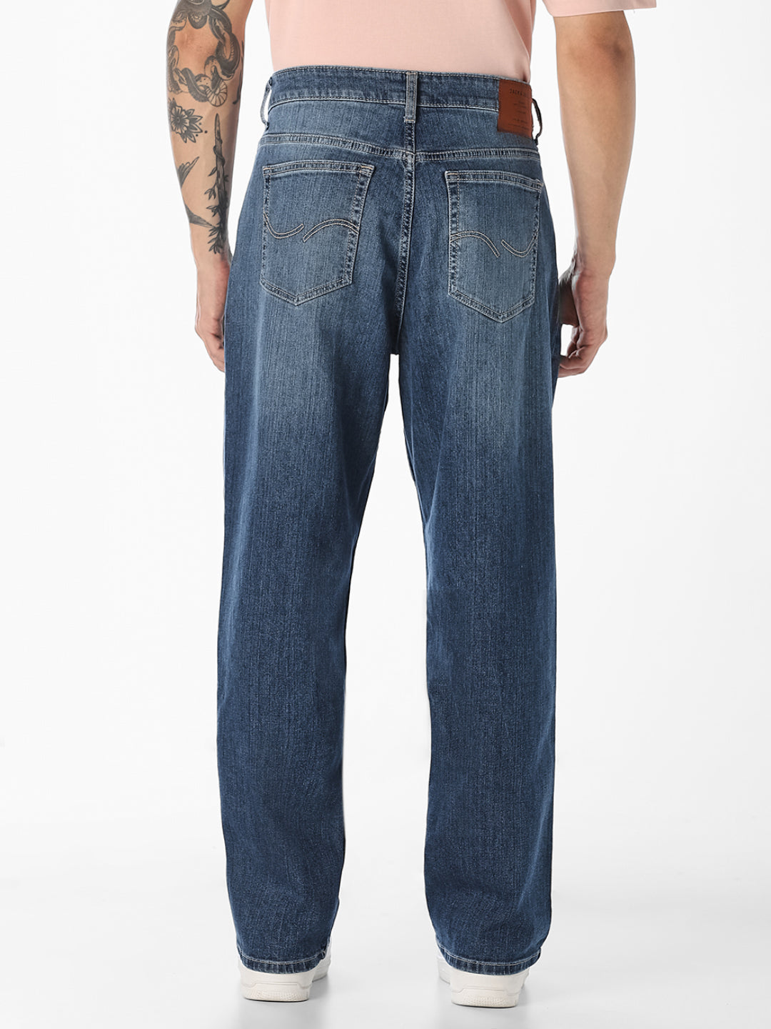 Blue 5 Pocket Loose Fit Jeans