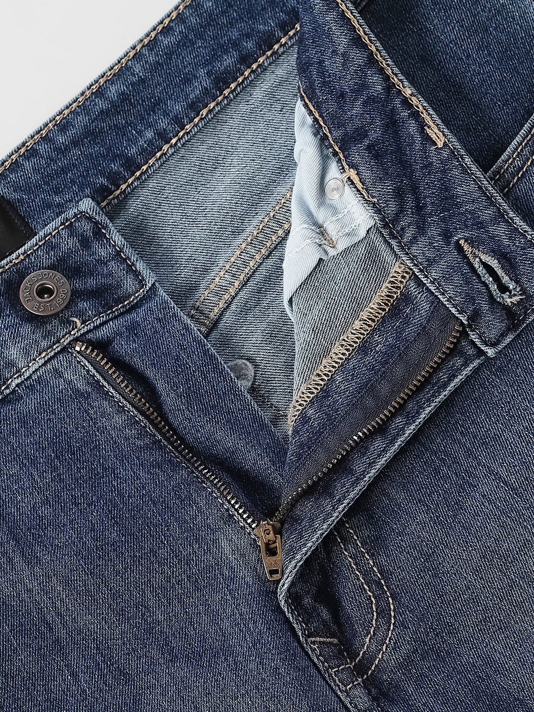 Blue 5 Pocket Loose Fit Jeans