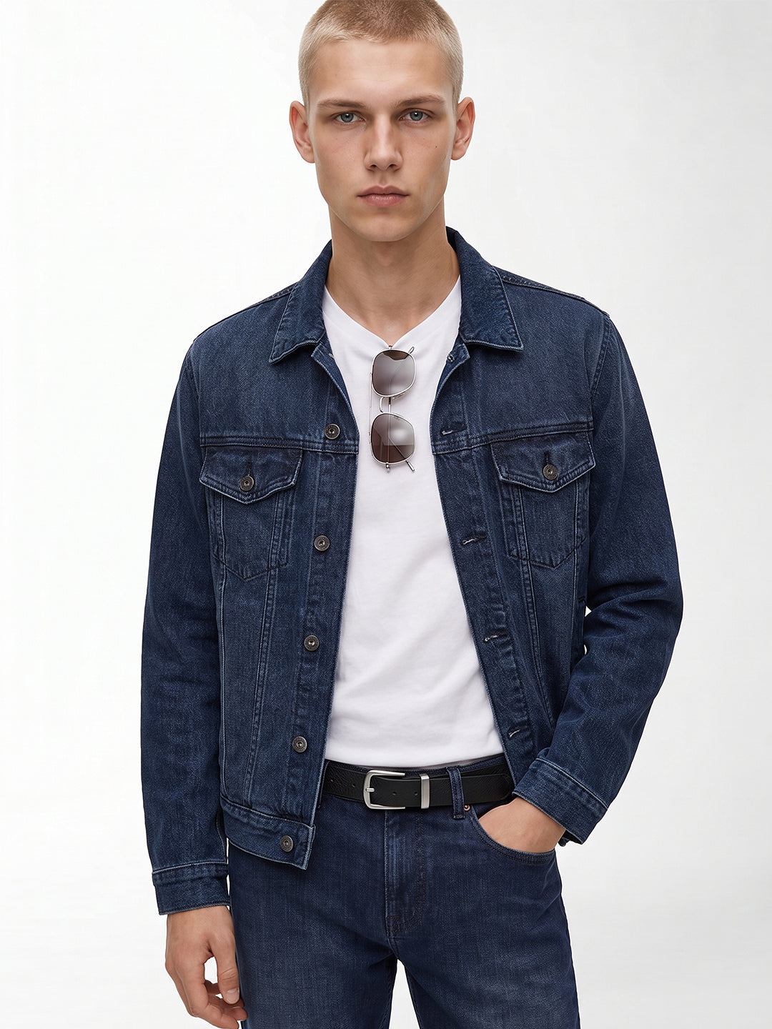 Dark Blue Wash Denim Jacket