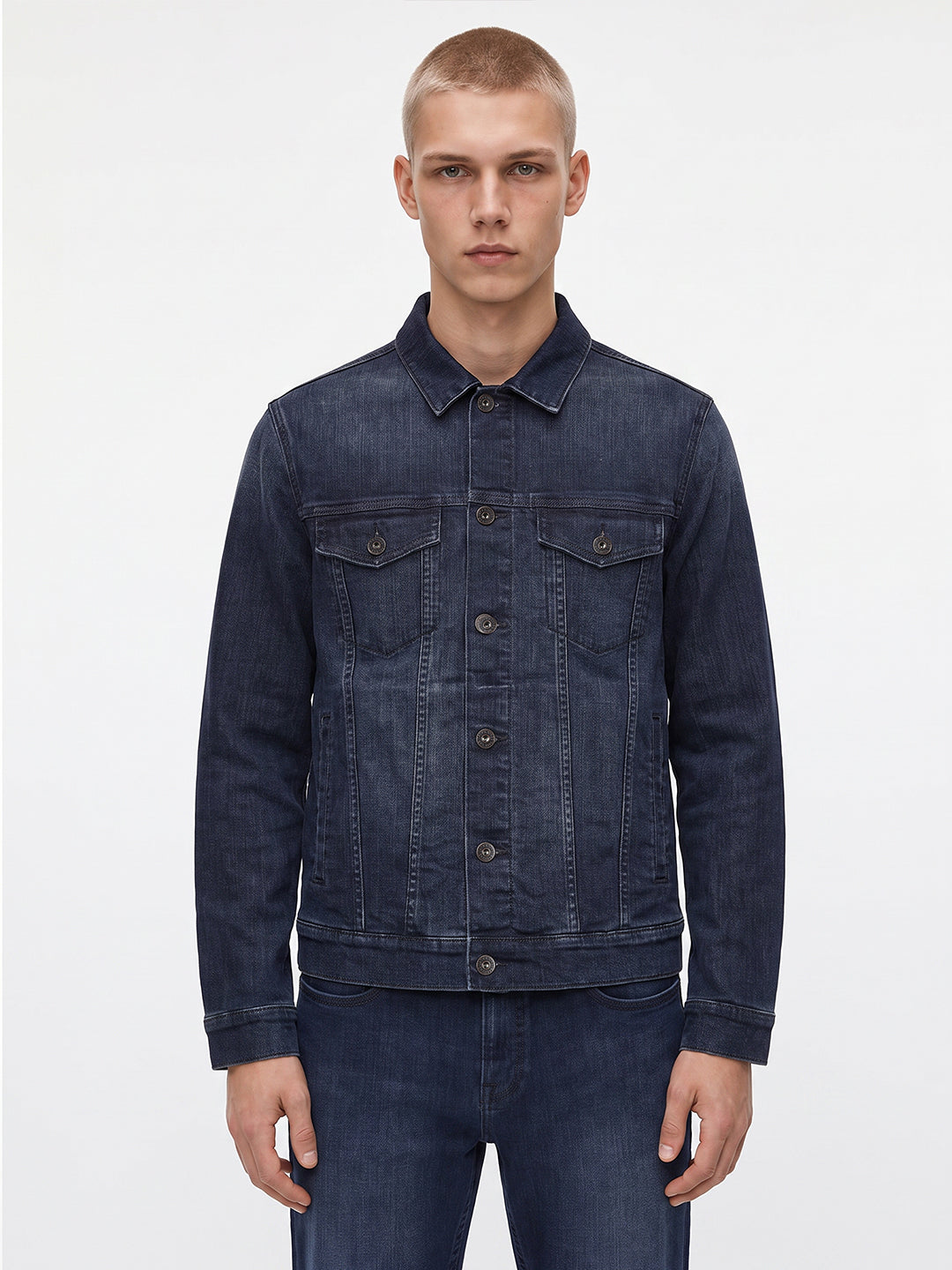 Dark Blue Wash Denim Jacket