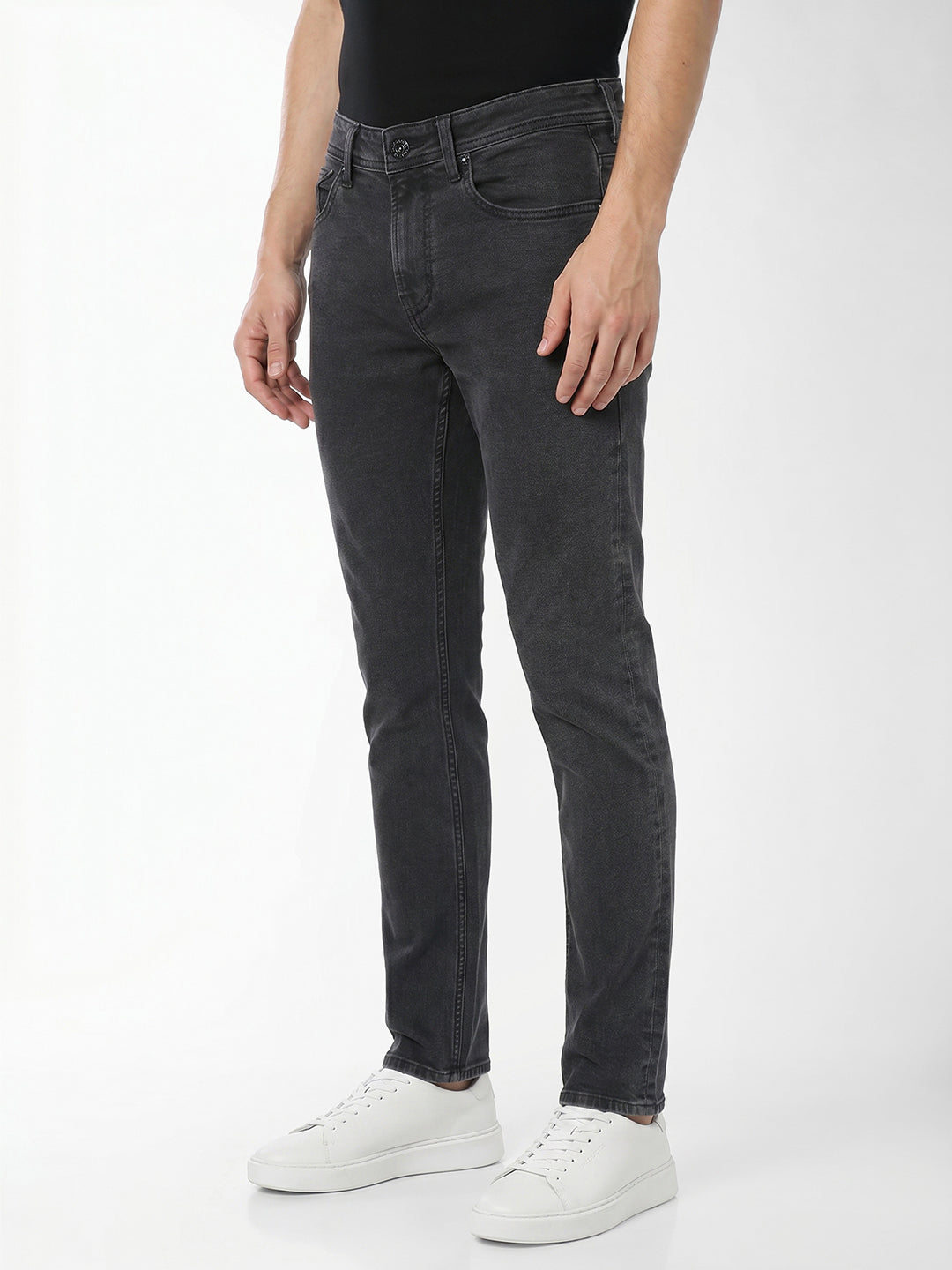 Charcoal grey wash slim fit jeans