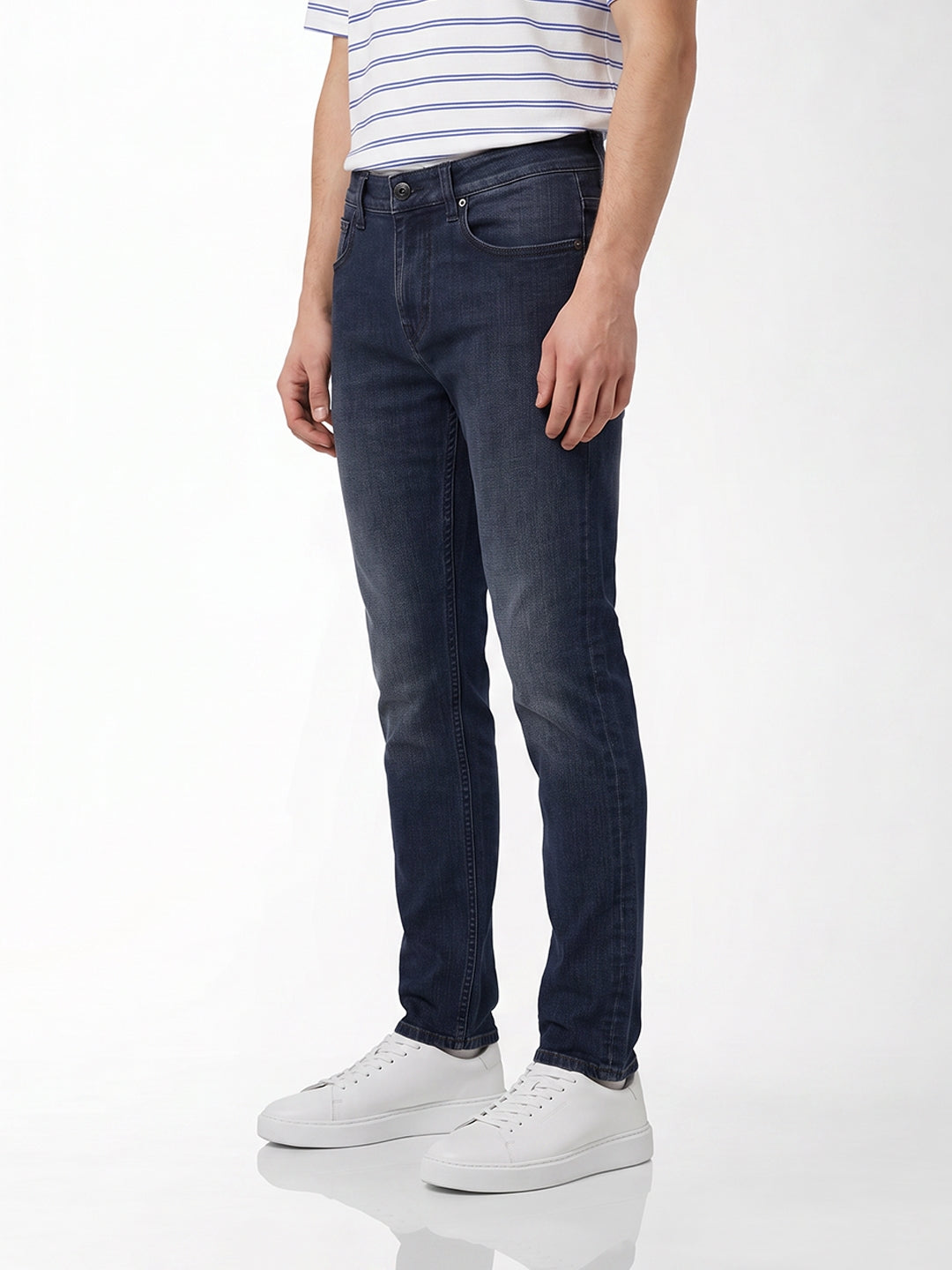 Blue Low Rise Glenn Slim Fit Jeans