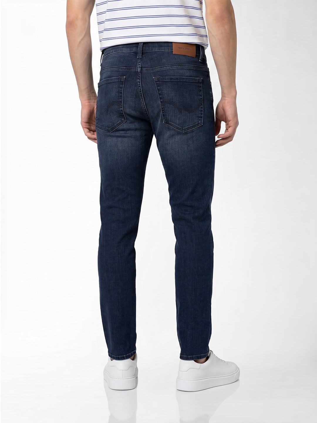 Blue Low Rise Glenn Slim Fit Jeans