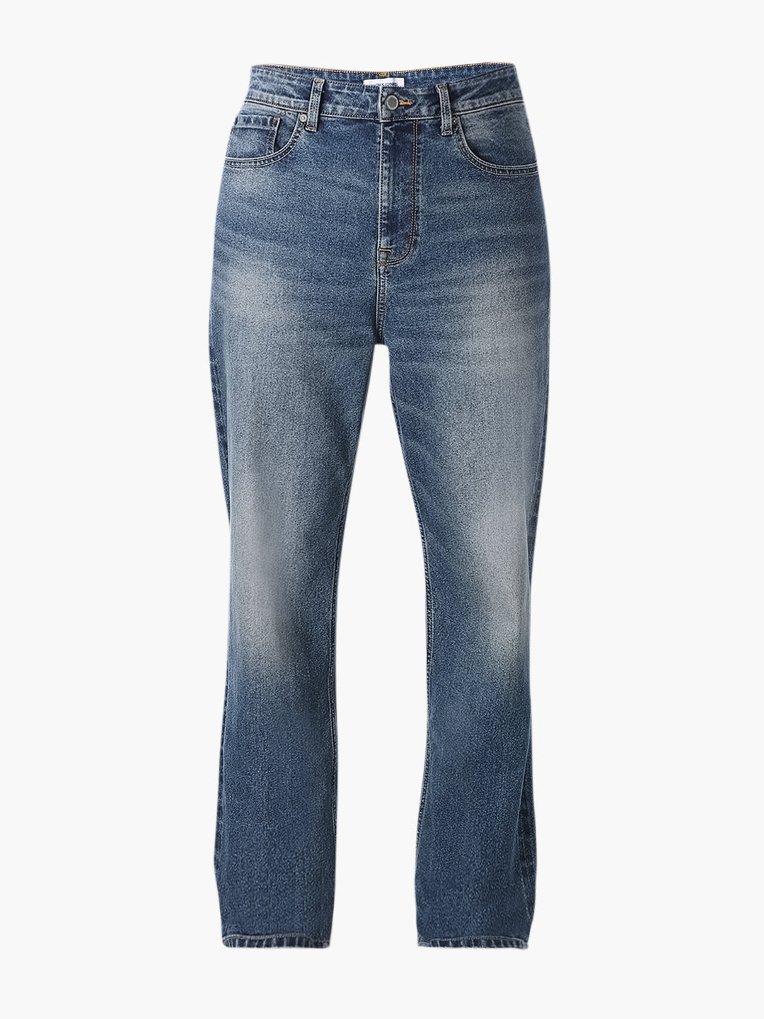 Blue Dario Cropped Loose Fit Jeans
