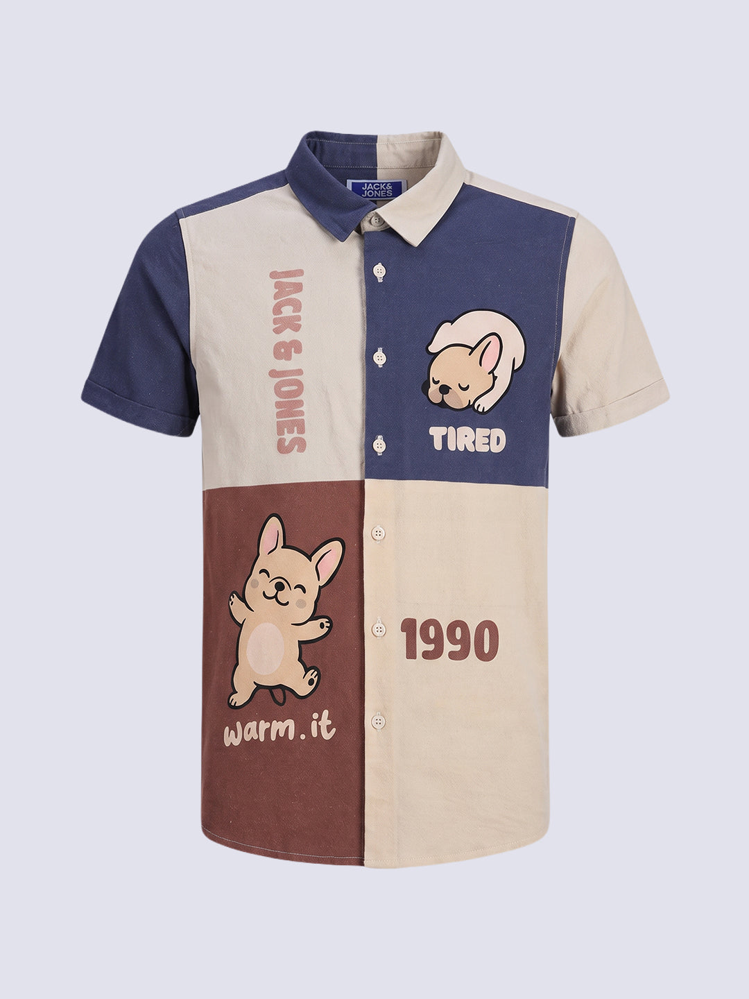 Boys Multi-Colour Colourblocked Shirt