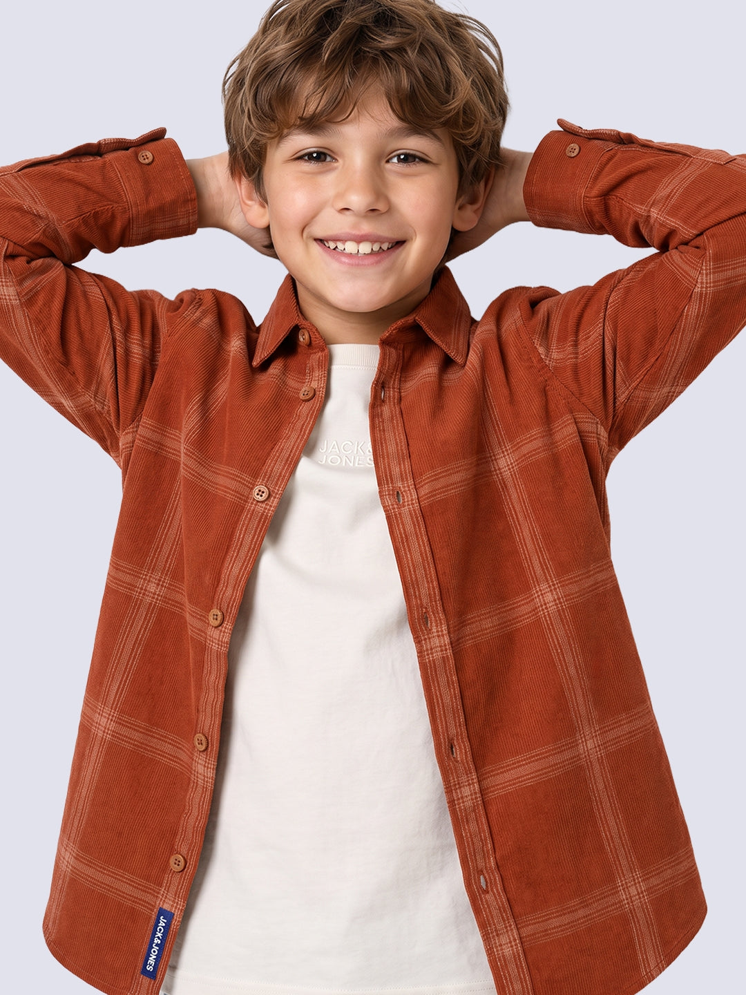 Boys Check Cotton Shirt - 2/3Y
