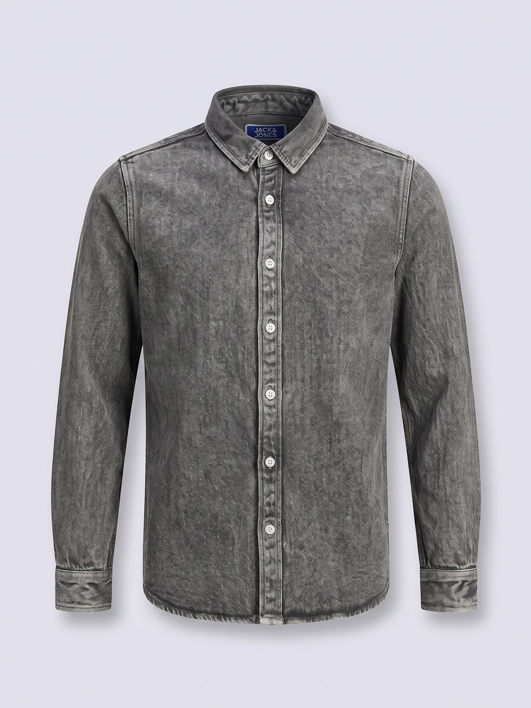 Boys Dark Grey Washed Shirt