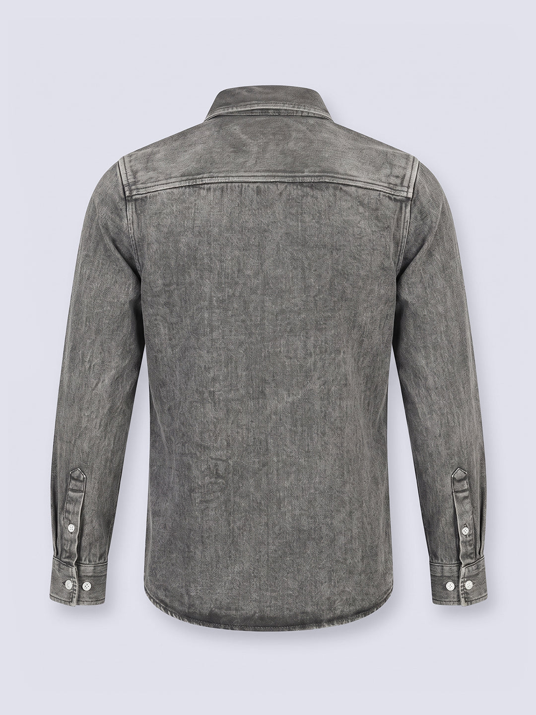 Boys Dark Grey Washed Shirt