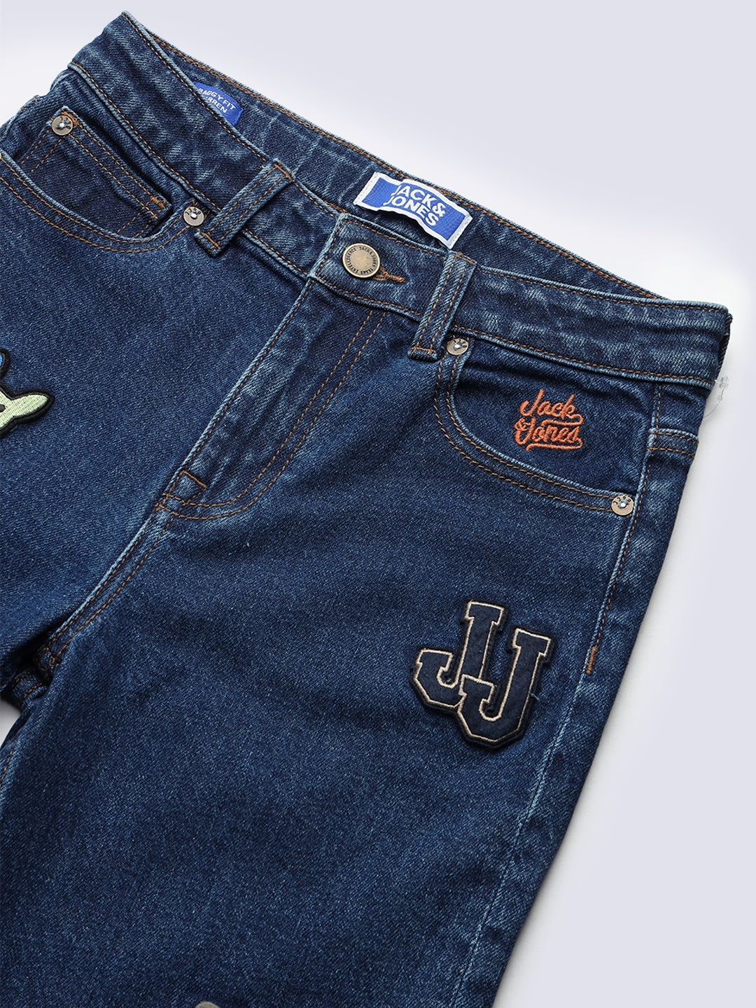 Boys Patch Detail Jeans