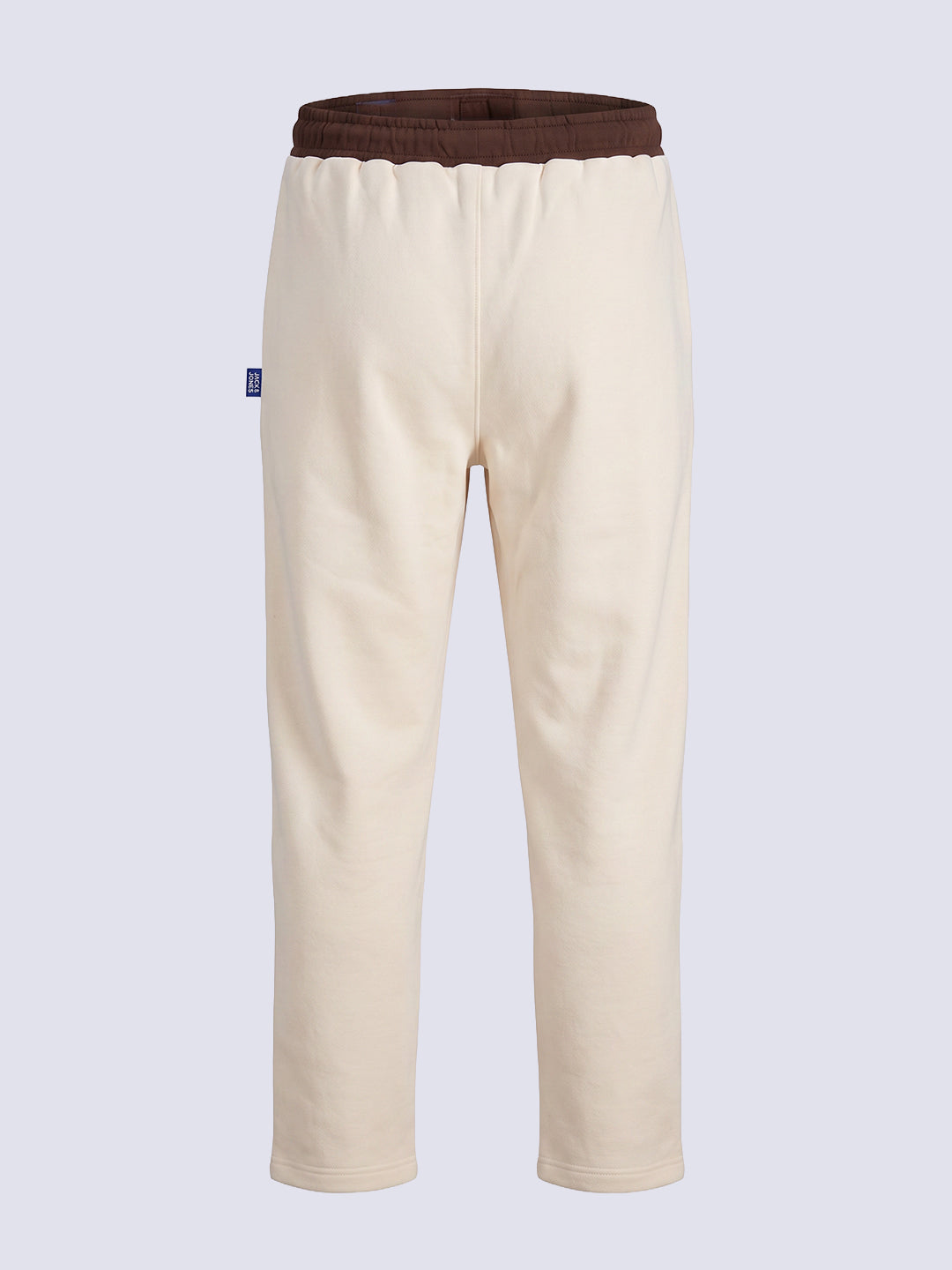Boys Beige Printed Sweatpants
