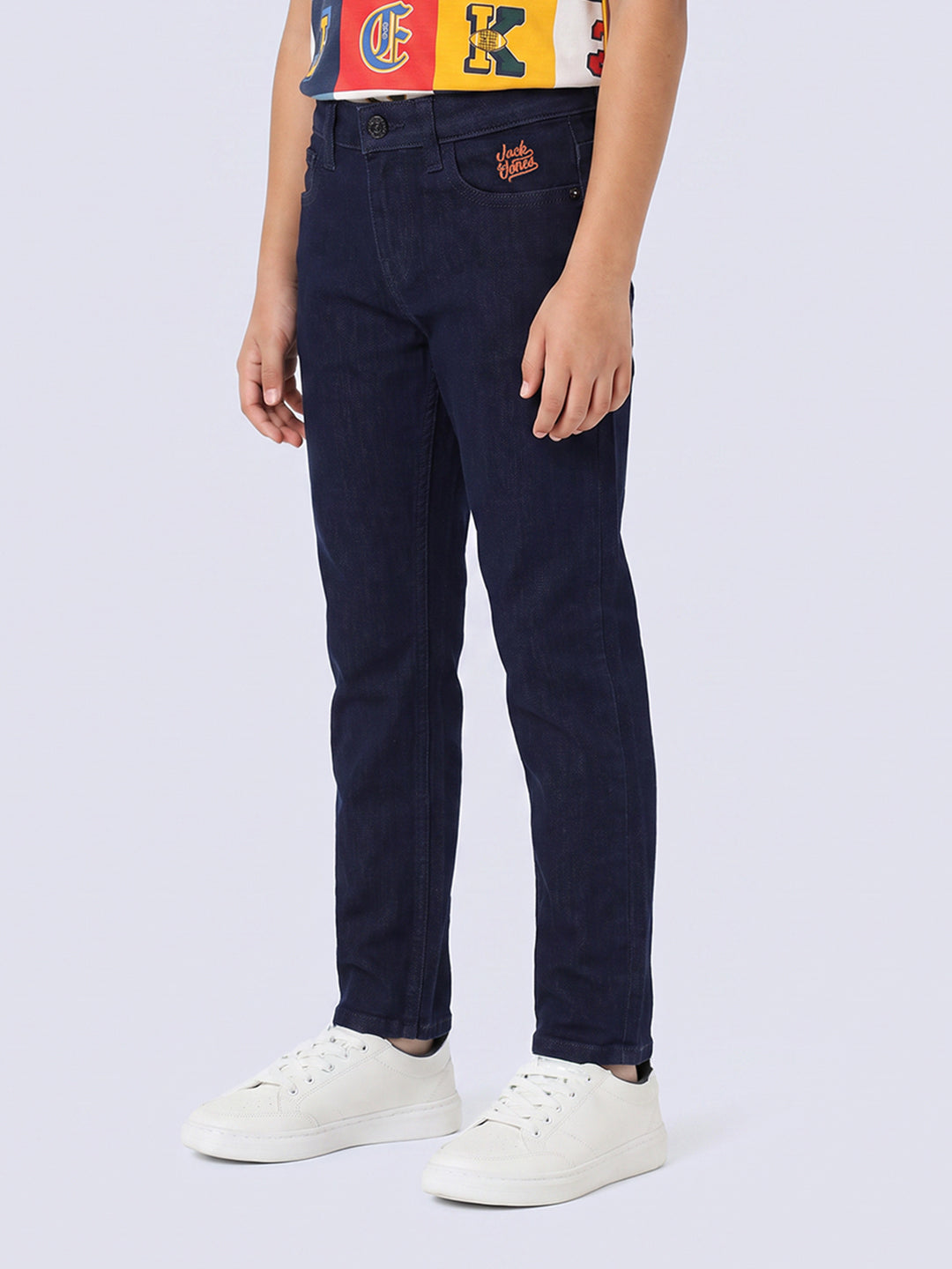 Boys Dark Blue Clark Regular Fit Jeans