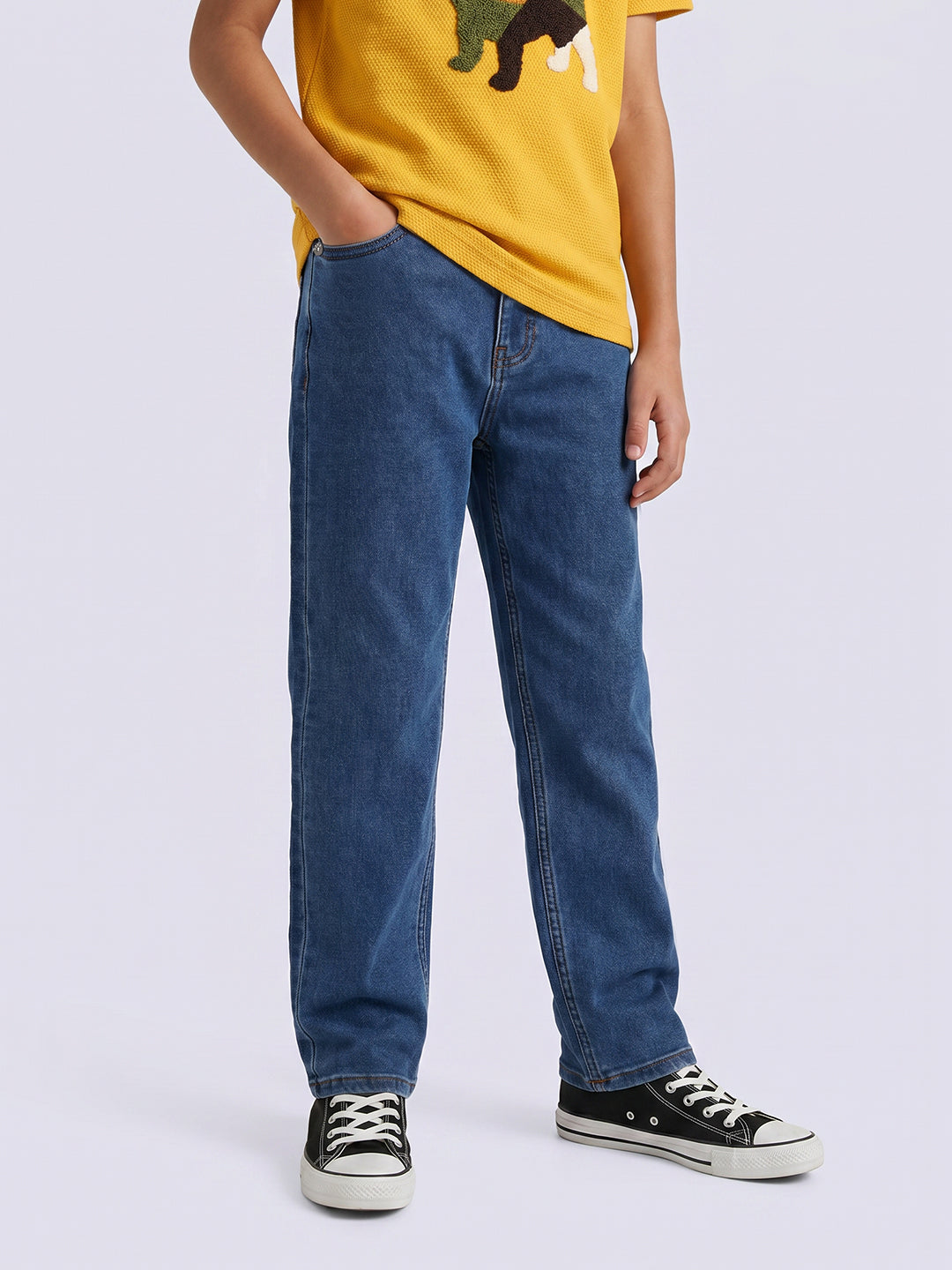 Boys Blue Washed Jeans - 2/3Y