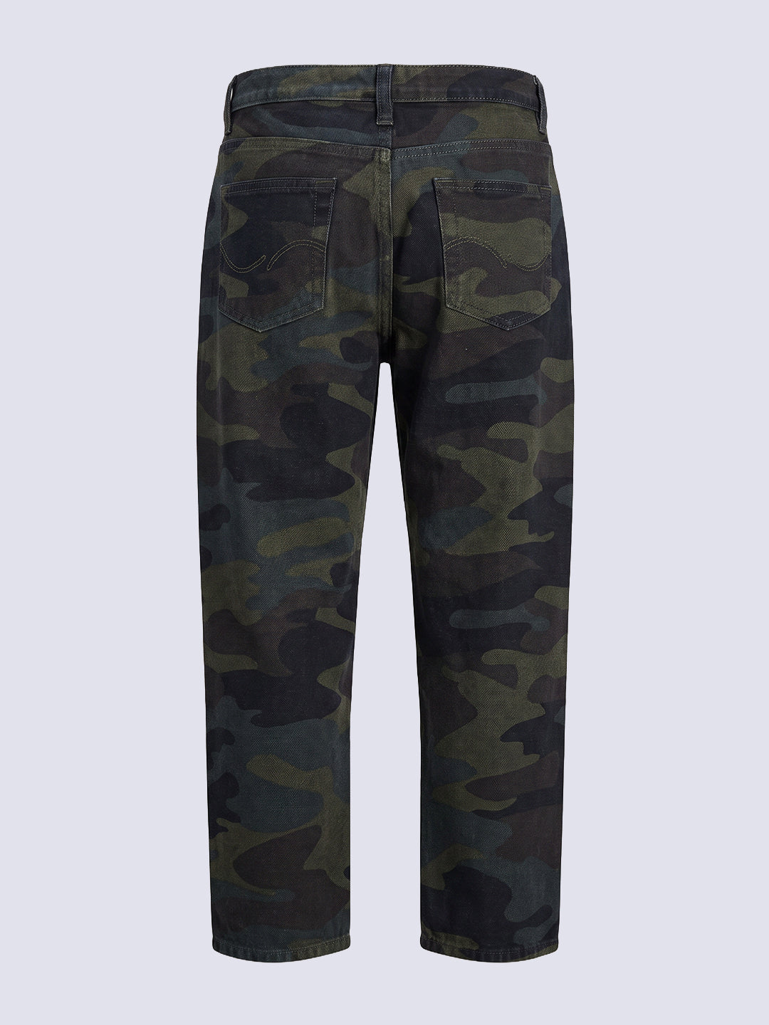 Boys Green Camo Print Jeans