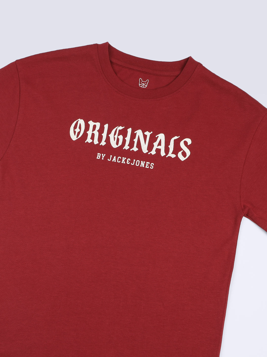 Boys Red Printed Oversized T-shirt