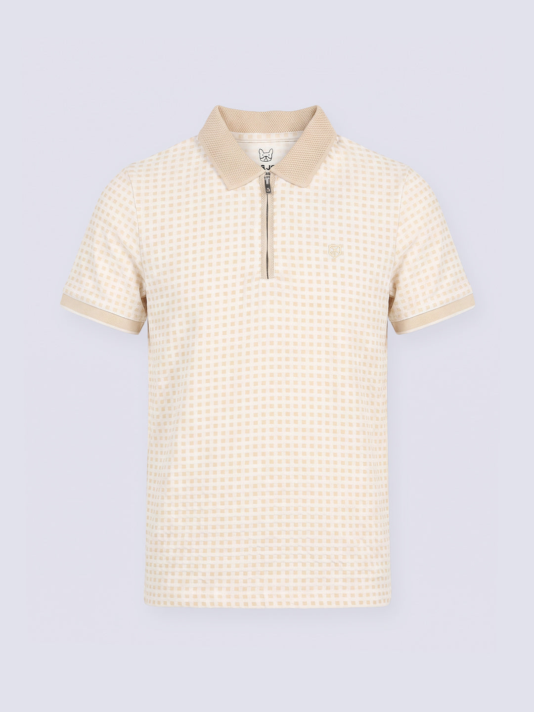 Boys Check Print Polo