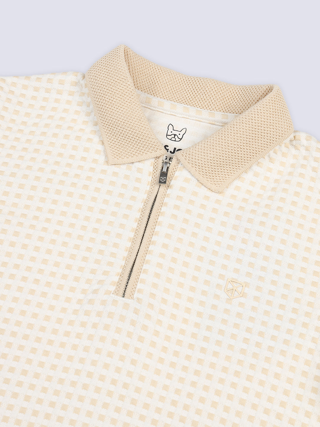 Boys Check Print Polo
