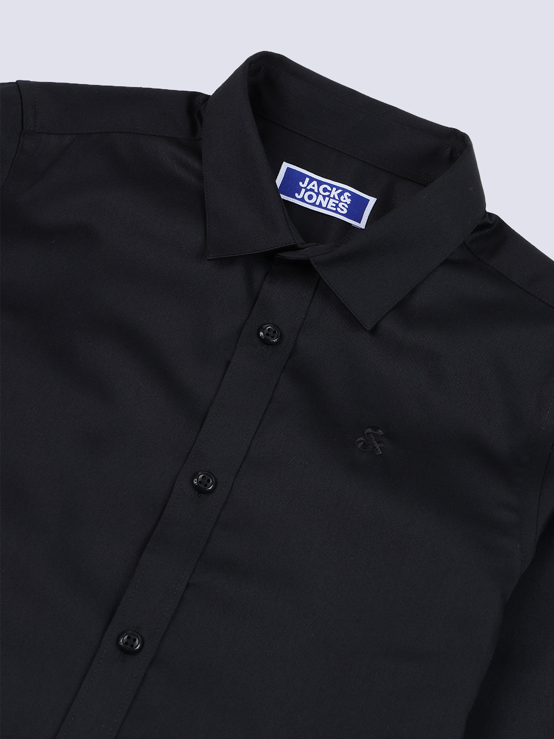 Boys Black Slim Fit Shirt