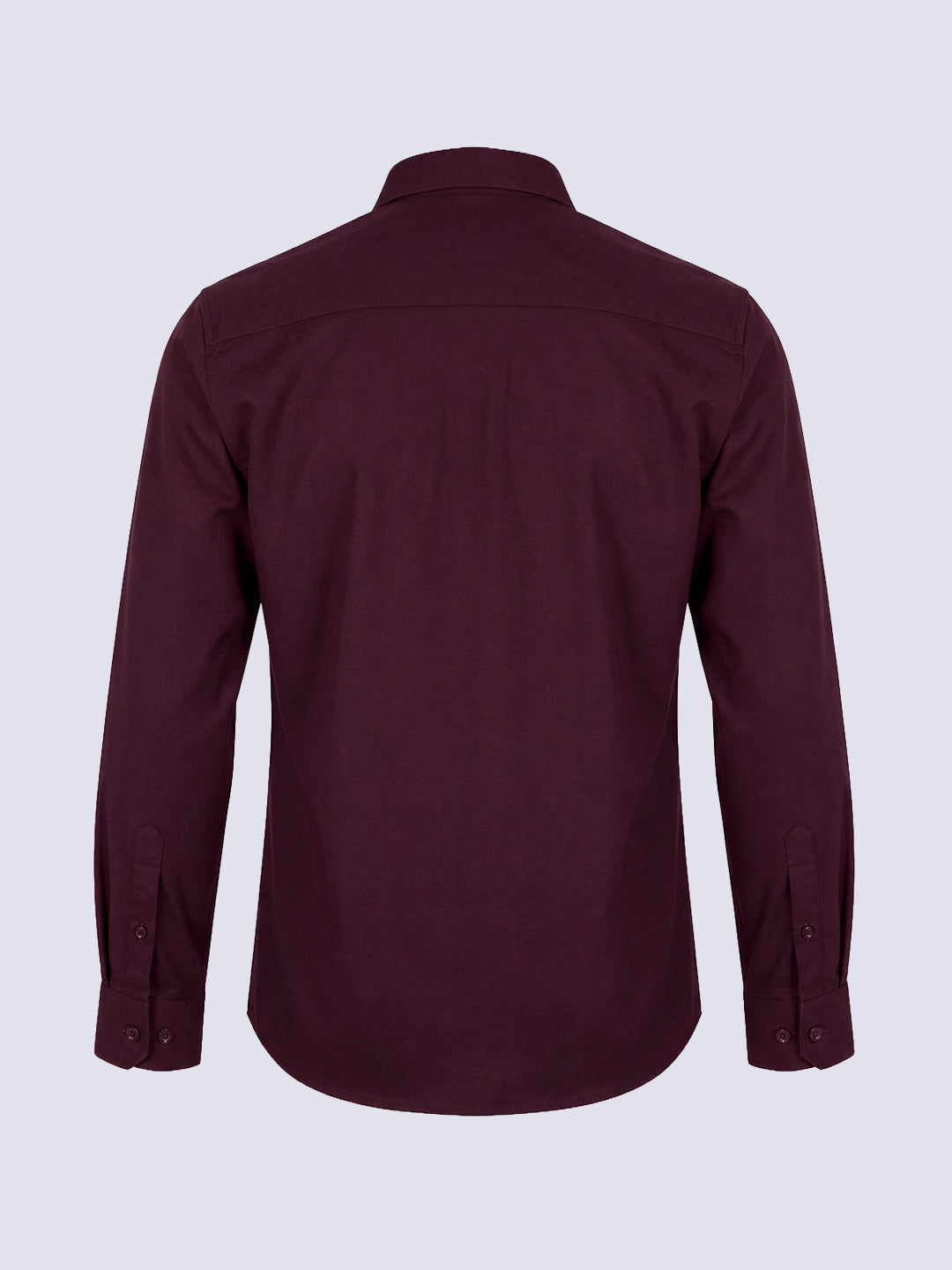 Boys Maroon Printed Shirt