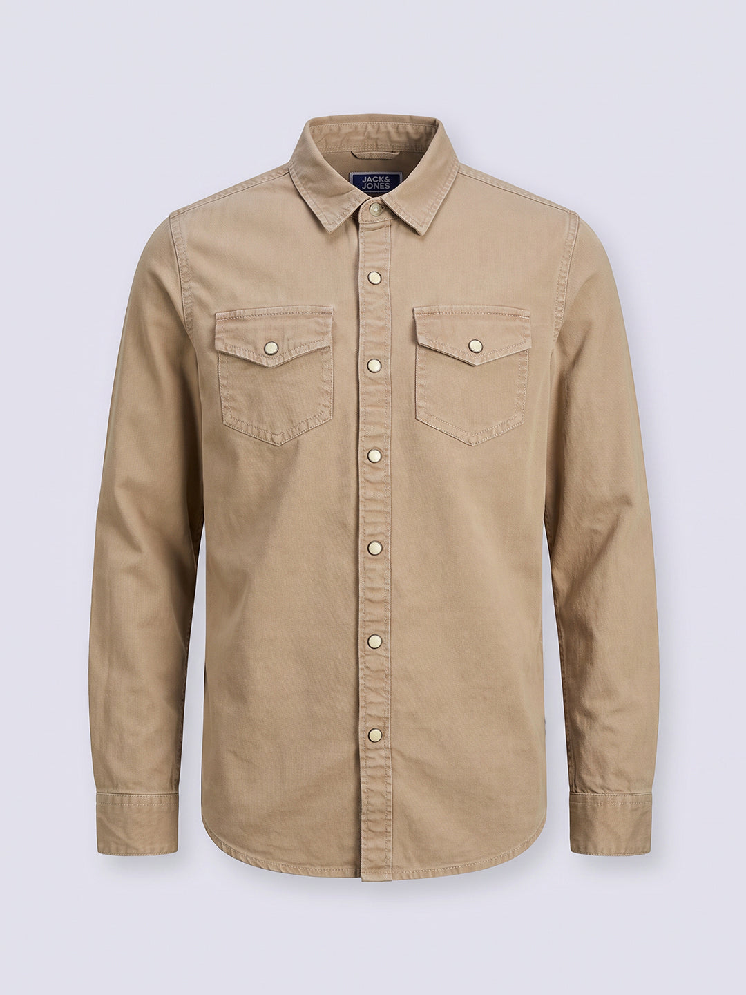 Boys Beige Cotton Shirt