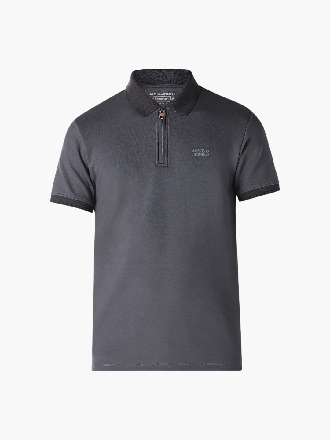 Grey Knitted Polo