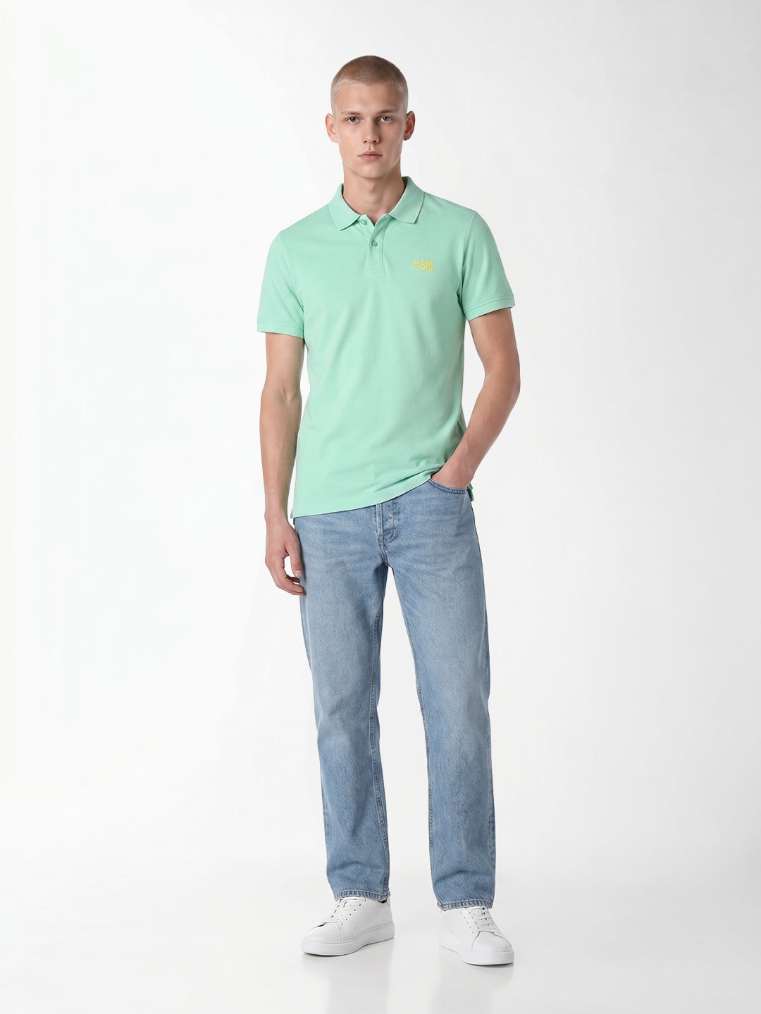 Green Cotton Polo