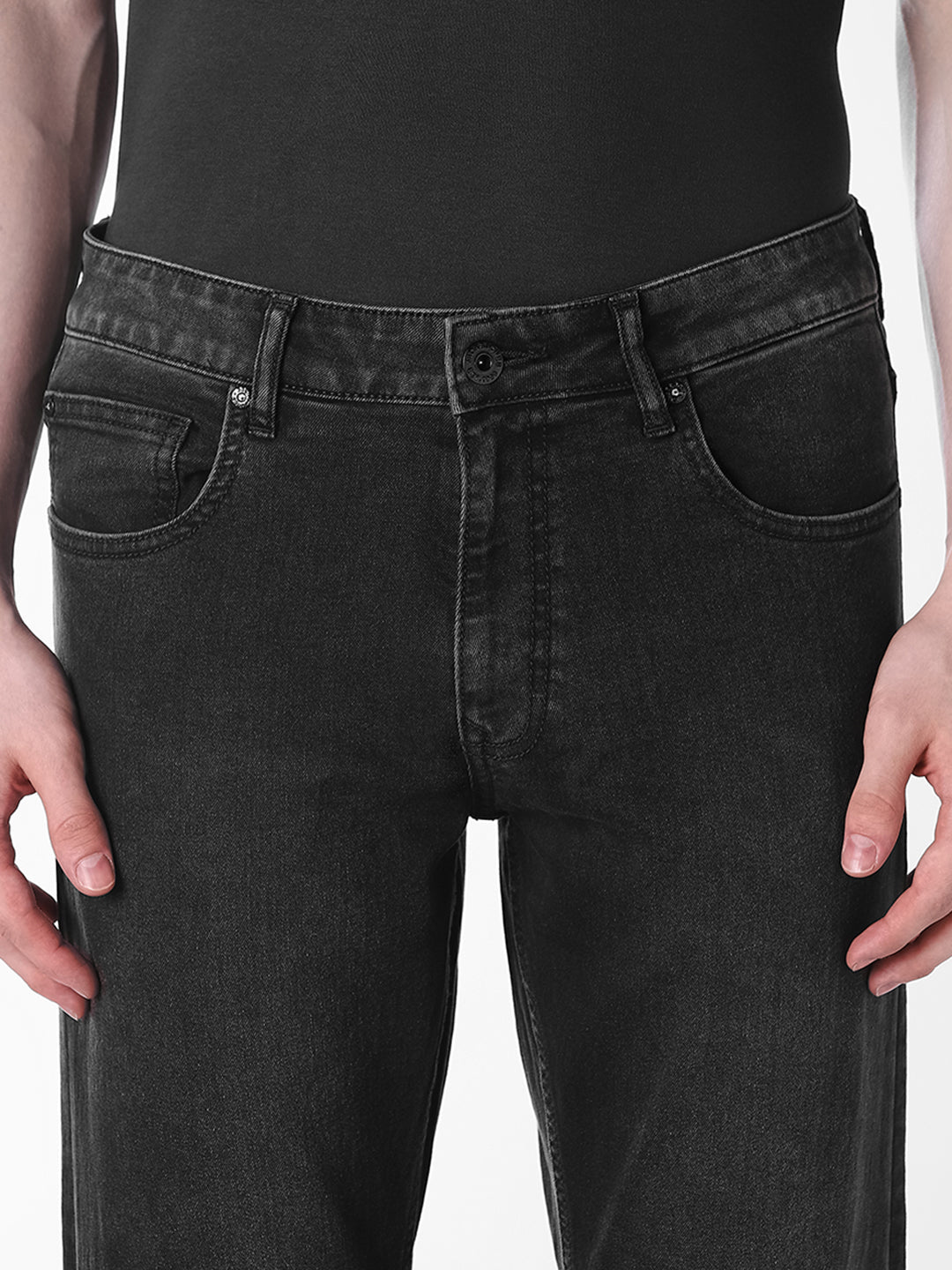 Black Clark Regular Fit Jeans