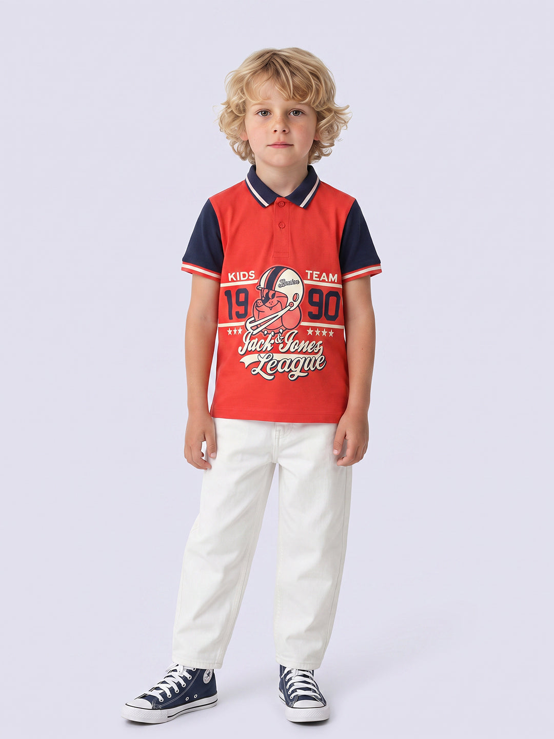 Boys White Darren Comfort Fit Jeans