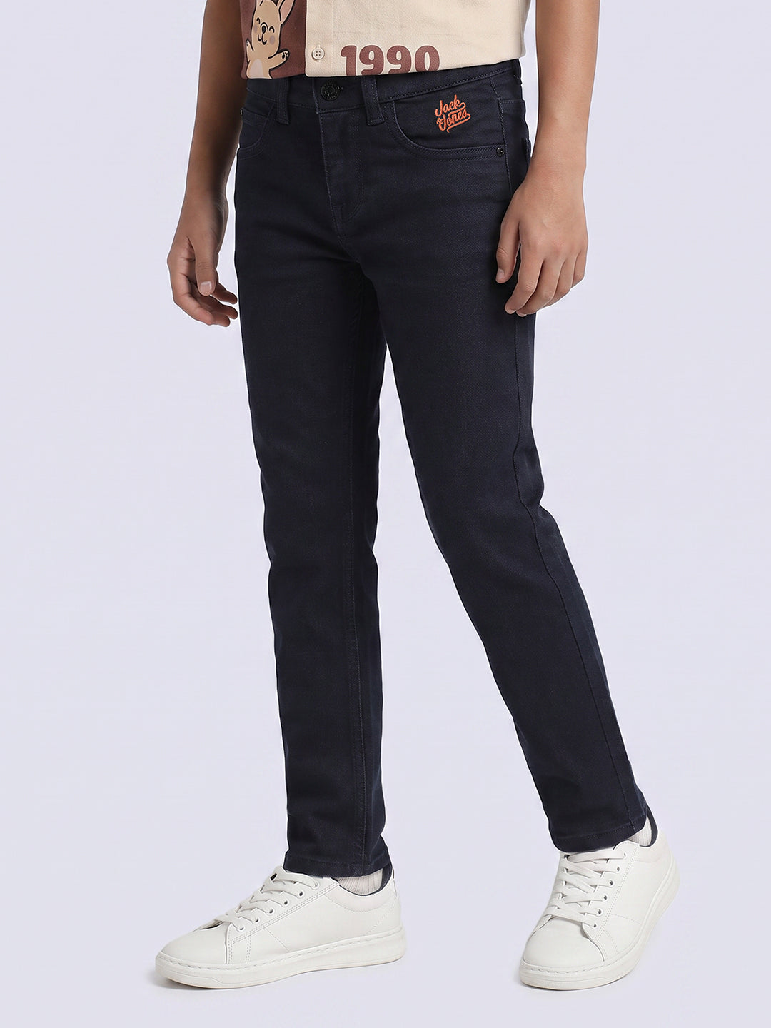 Boys Dark Blue Clark Regular Fit Jeans