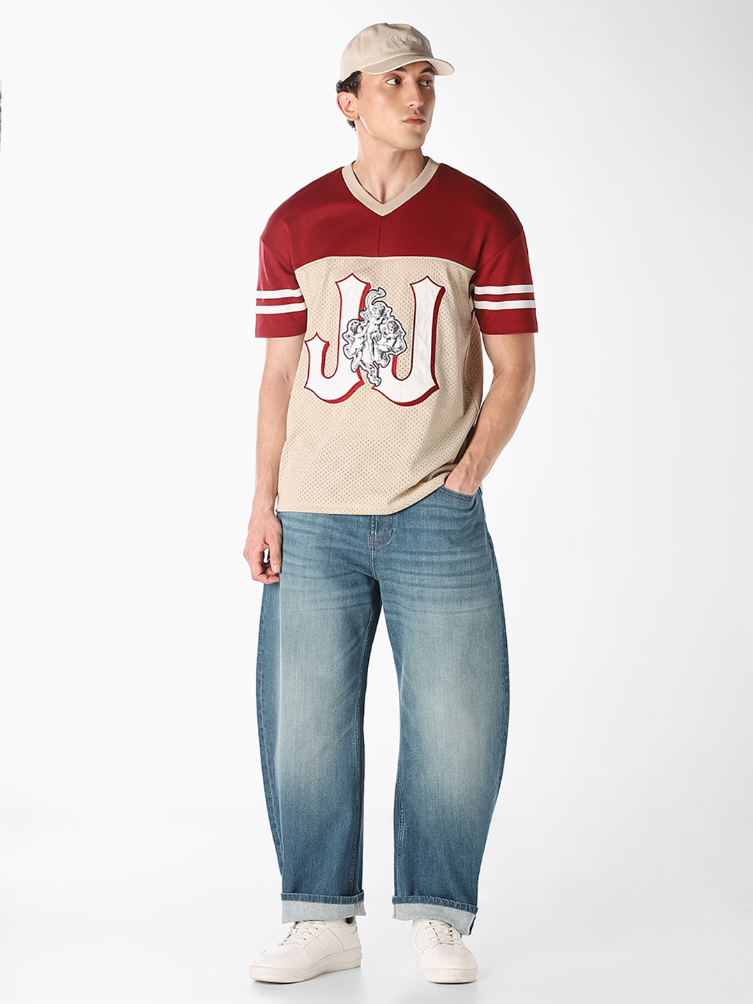 Blue Barrel Loose Fit Jeans