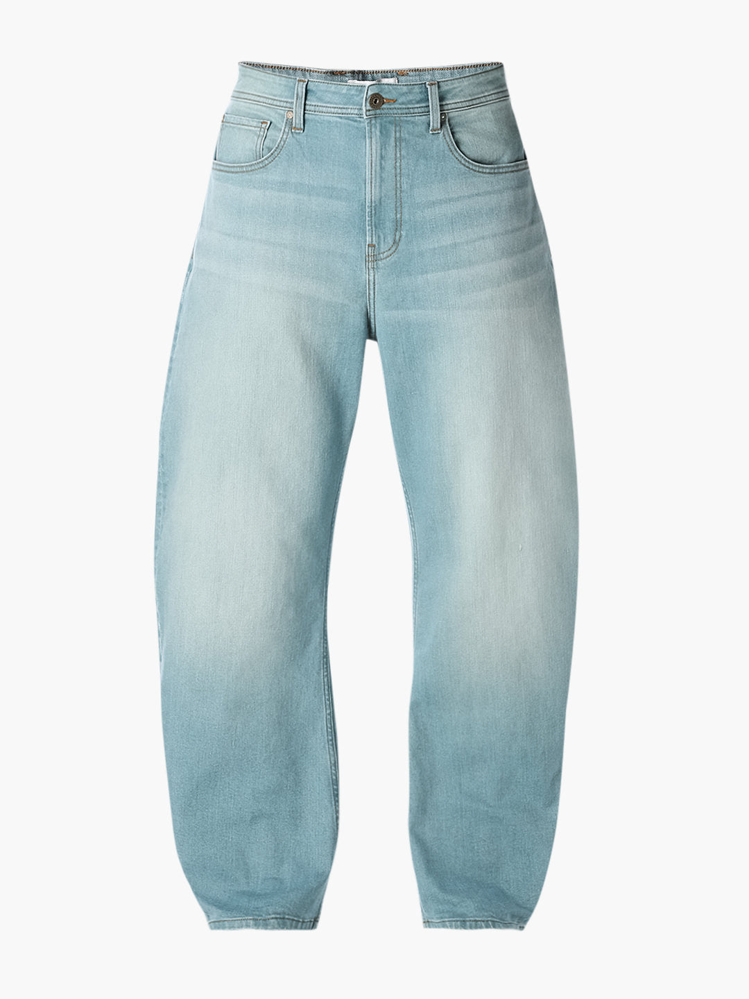 Light Blue Barrel Loose Fit Jeans