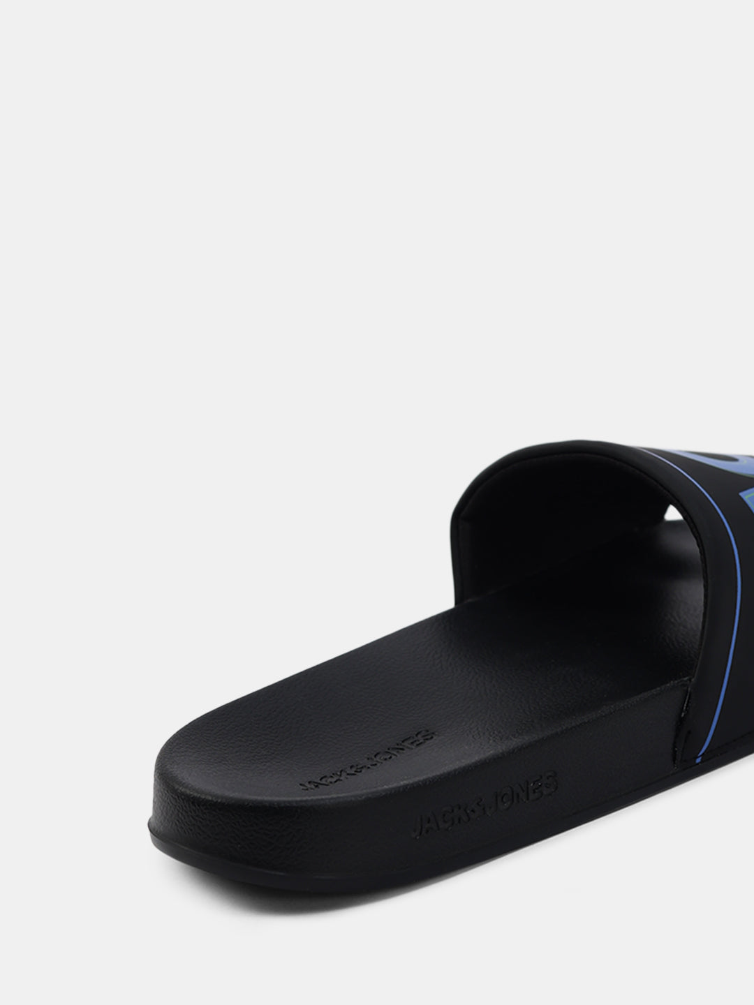 Black Oversized Logo Pool Sliders