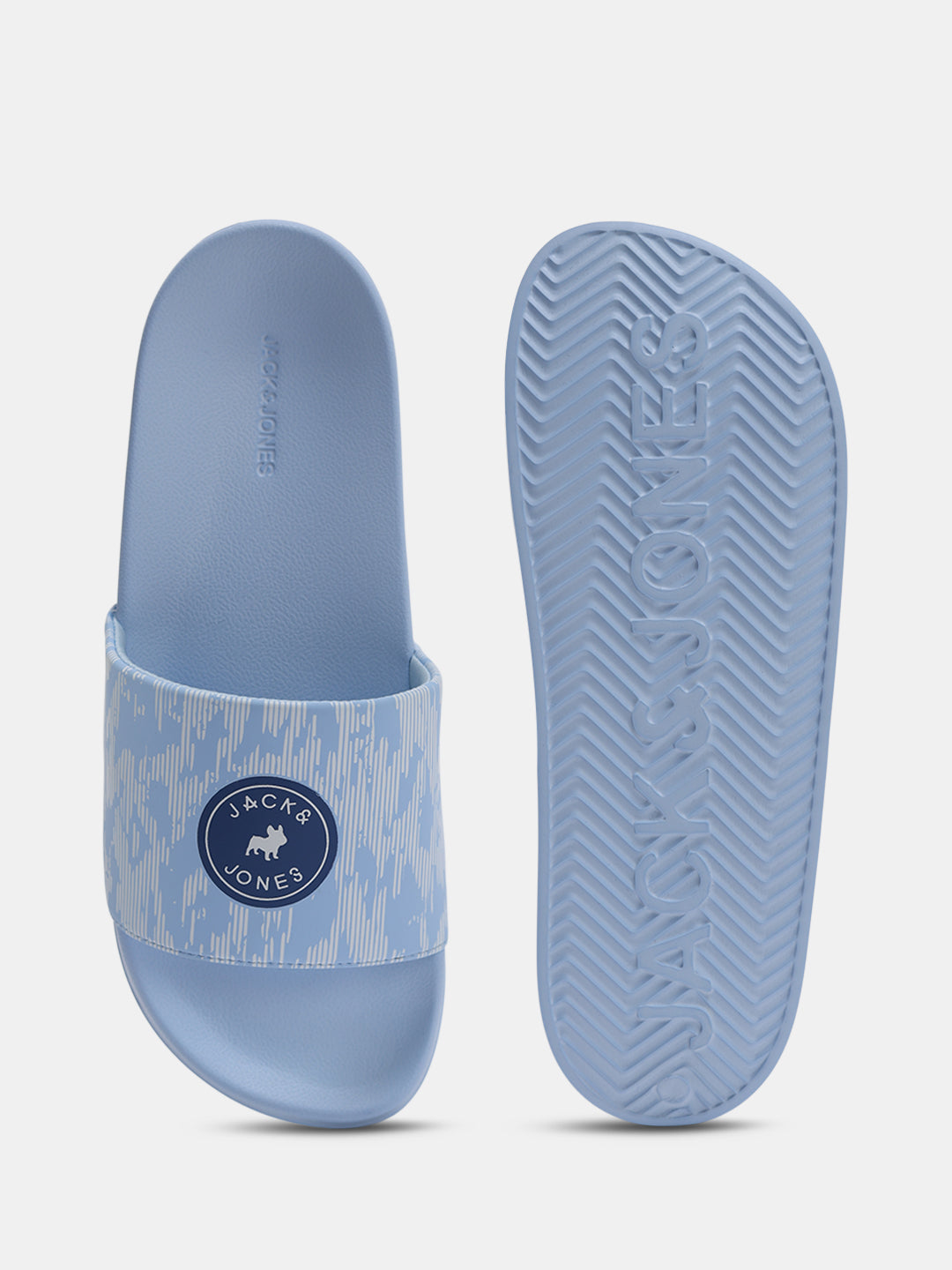 Light Blue Printed Pool Sliders