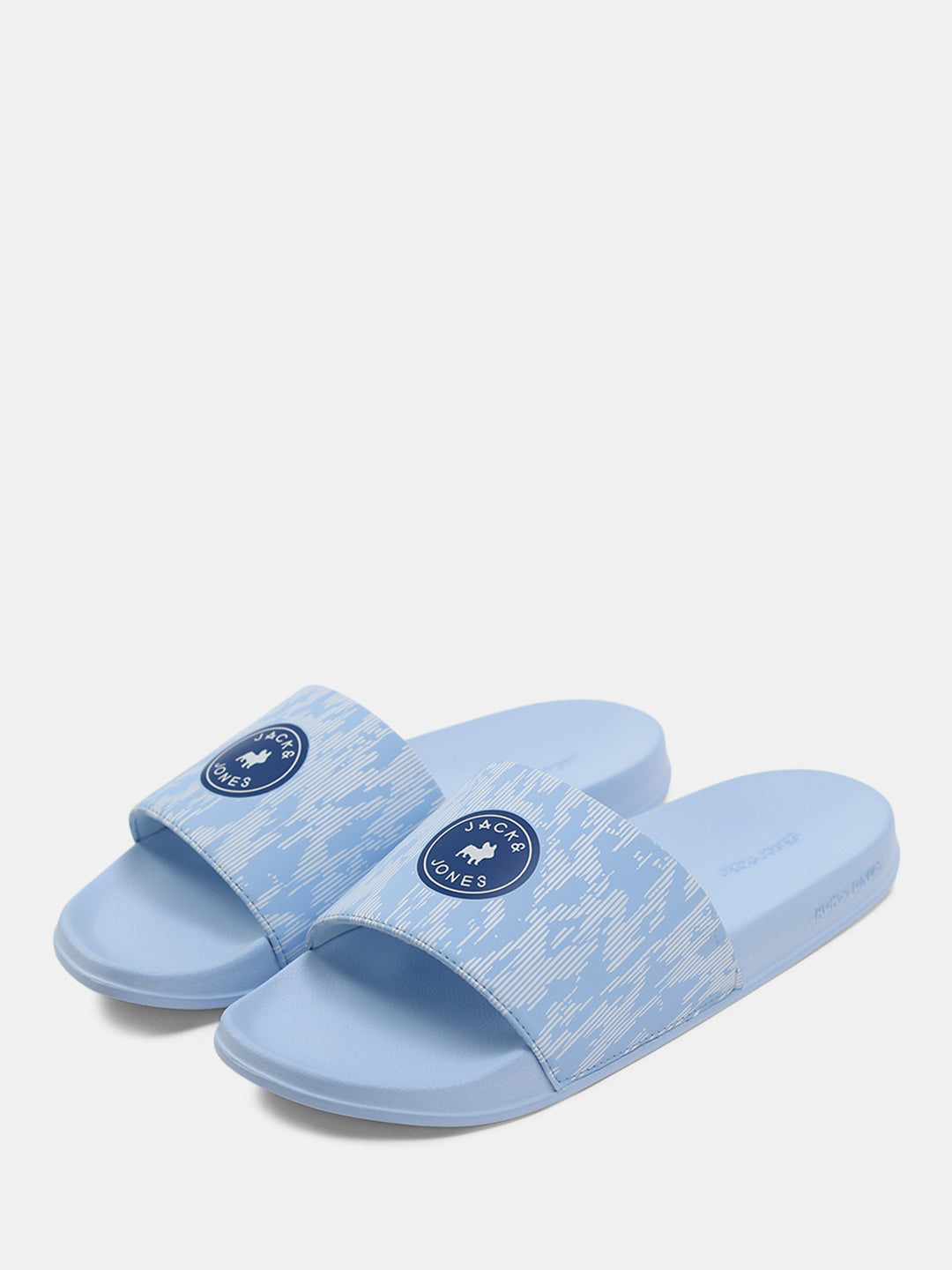 Light Blue Printed Pool Sliders