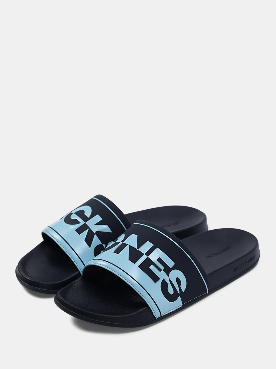 Black & Light Blue Pool Sliders