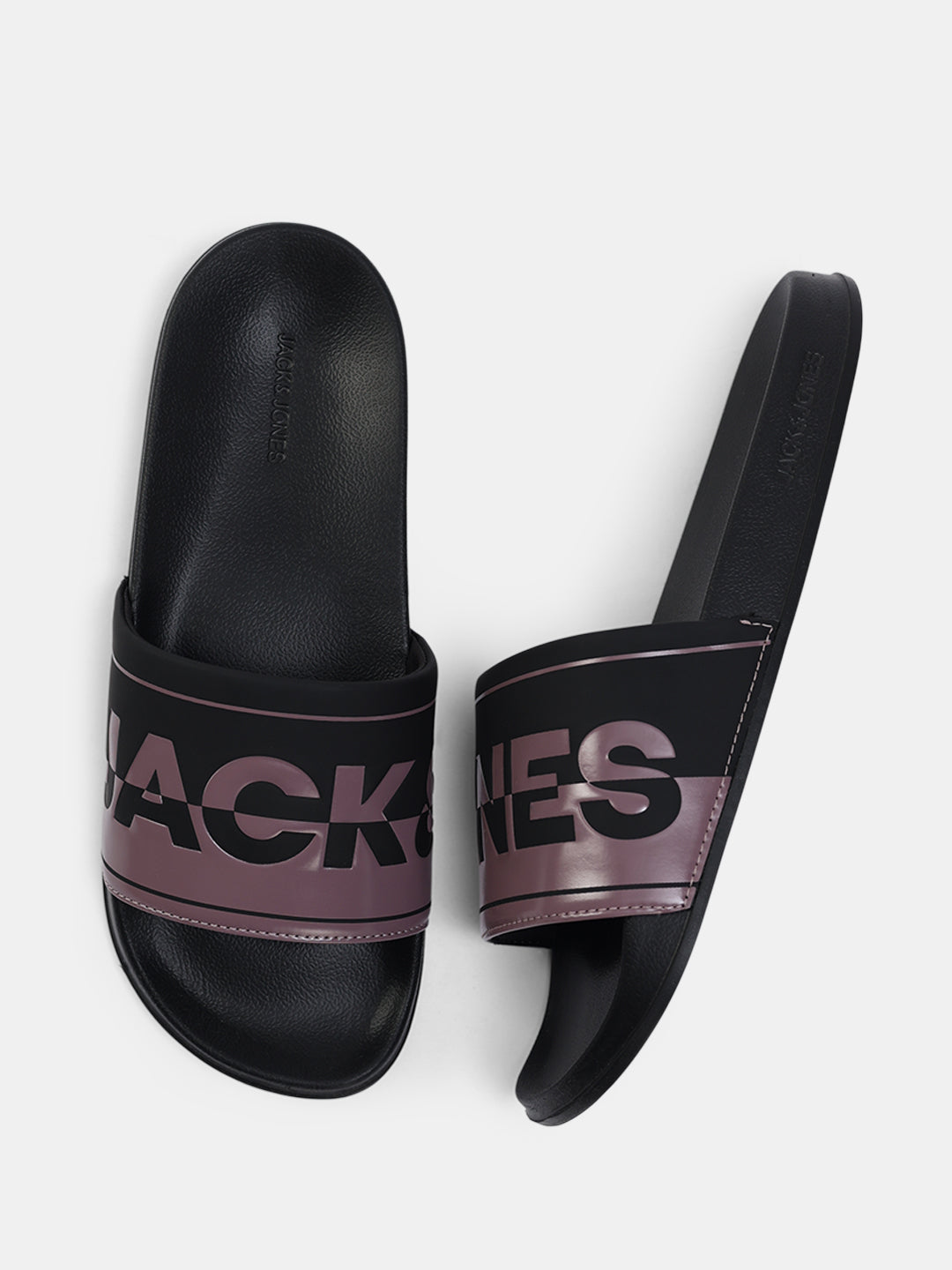 Black Printed Pool Sliders