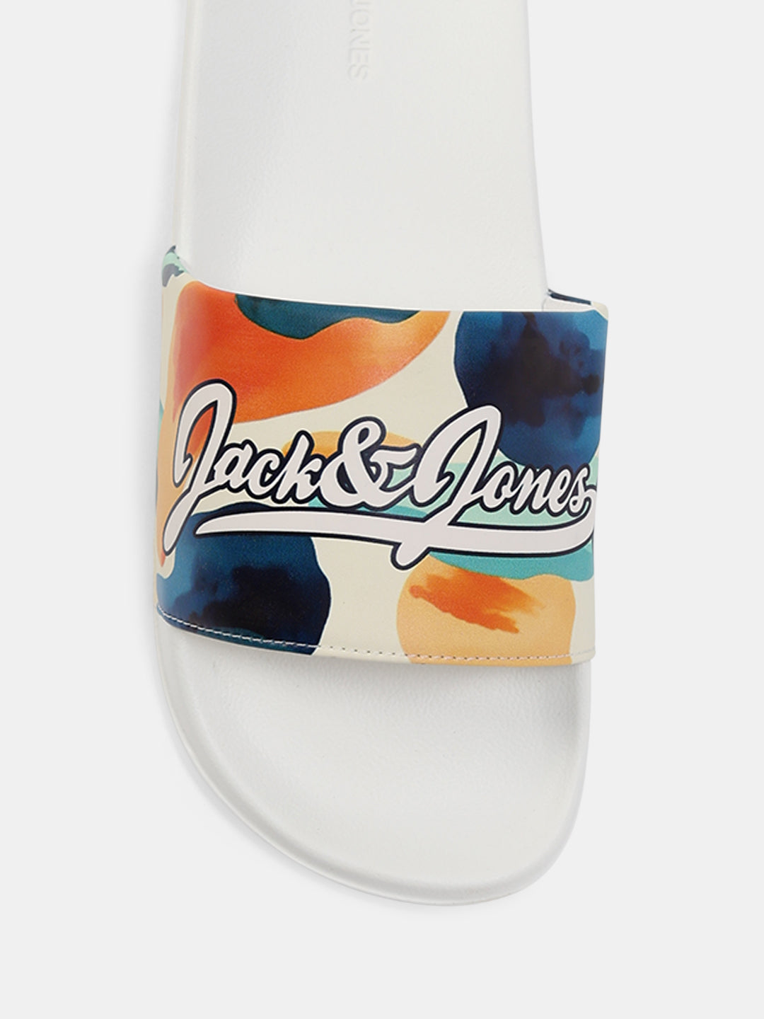 White Printed Pool Sliders