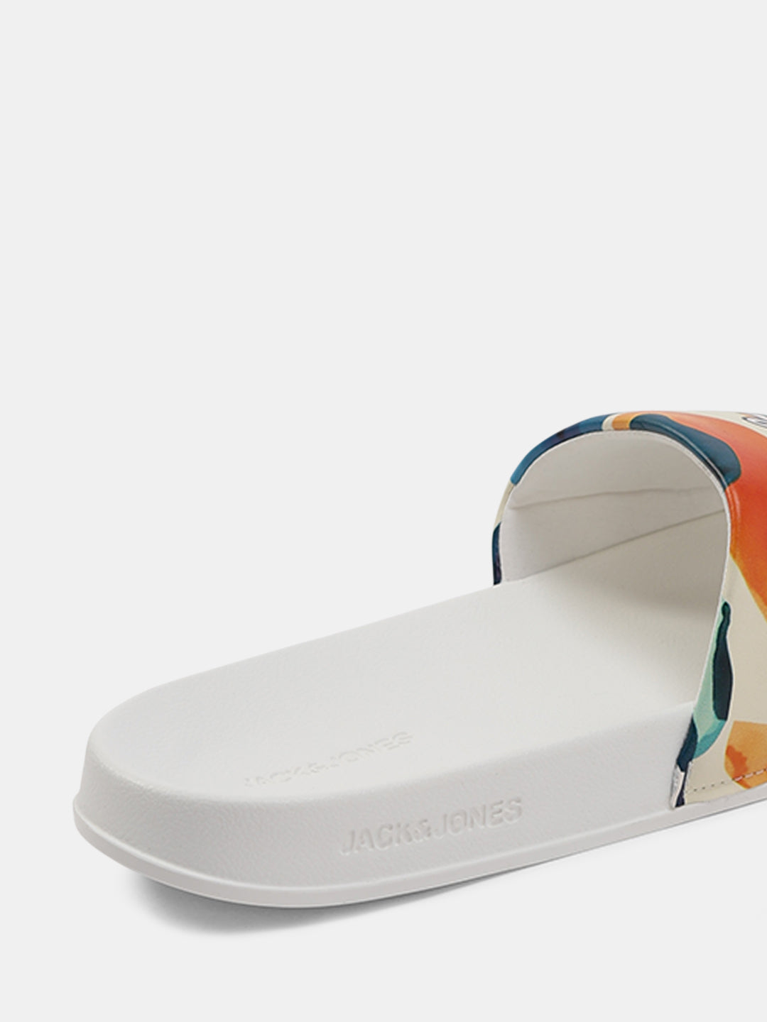 White Printed Pool Sliders