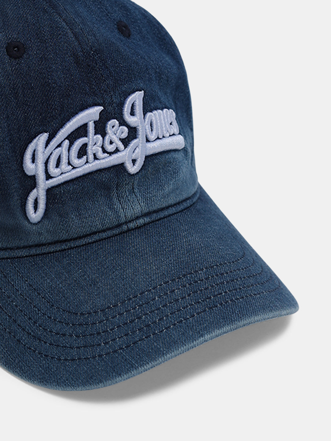 Blue Denim Printed Baseball Cap